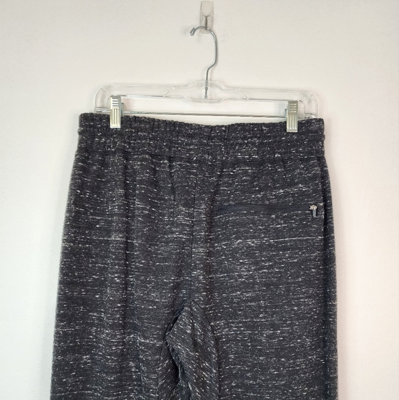 Men's Heather Greyish Black 3 Zip Pockets Drawstring Jogger Pants, sz SM - Picture 9 of 14